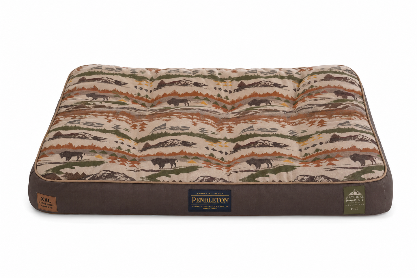 Pendleton Pet National Parks Camp Pad — Roll-Up — for Large Breeds — Great Dane, Mastiff, Bernese Mountain Dog