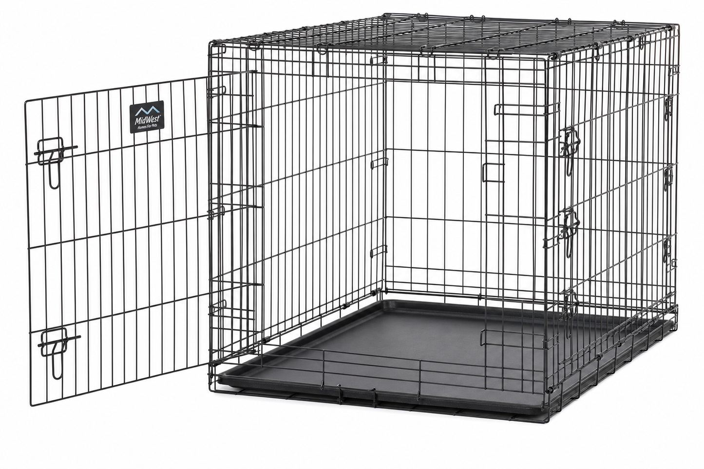 MidWest Stackable Wire Dog Crate — Multi-Dog — for Large Breeds — Great Dane, Mastiff, German Shepherd
