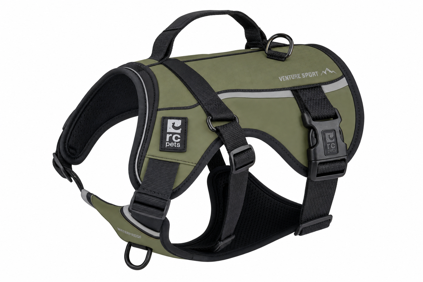 RC Pets Venture Sport Waterproof Harness — for Large Breeds — Great Dane, Mastiff, Rottweiler, German Shepherd