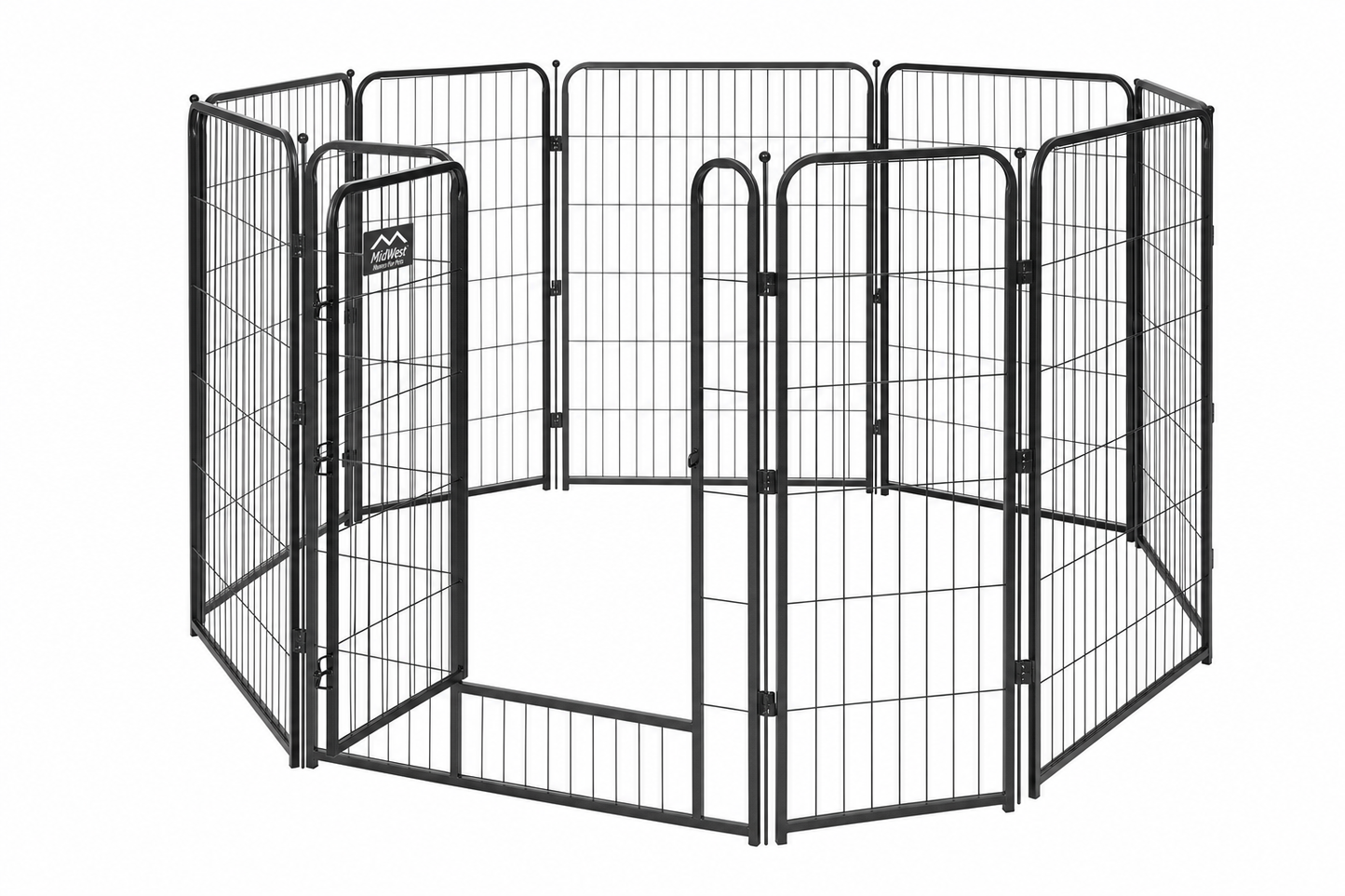 MidWest Exercise Pen with Door — Extra Tall 42-Inch — for Large Breeds — Great Dane, Mastiff, German Shepherd