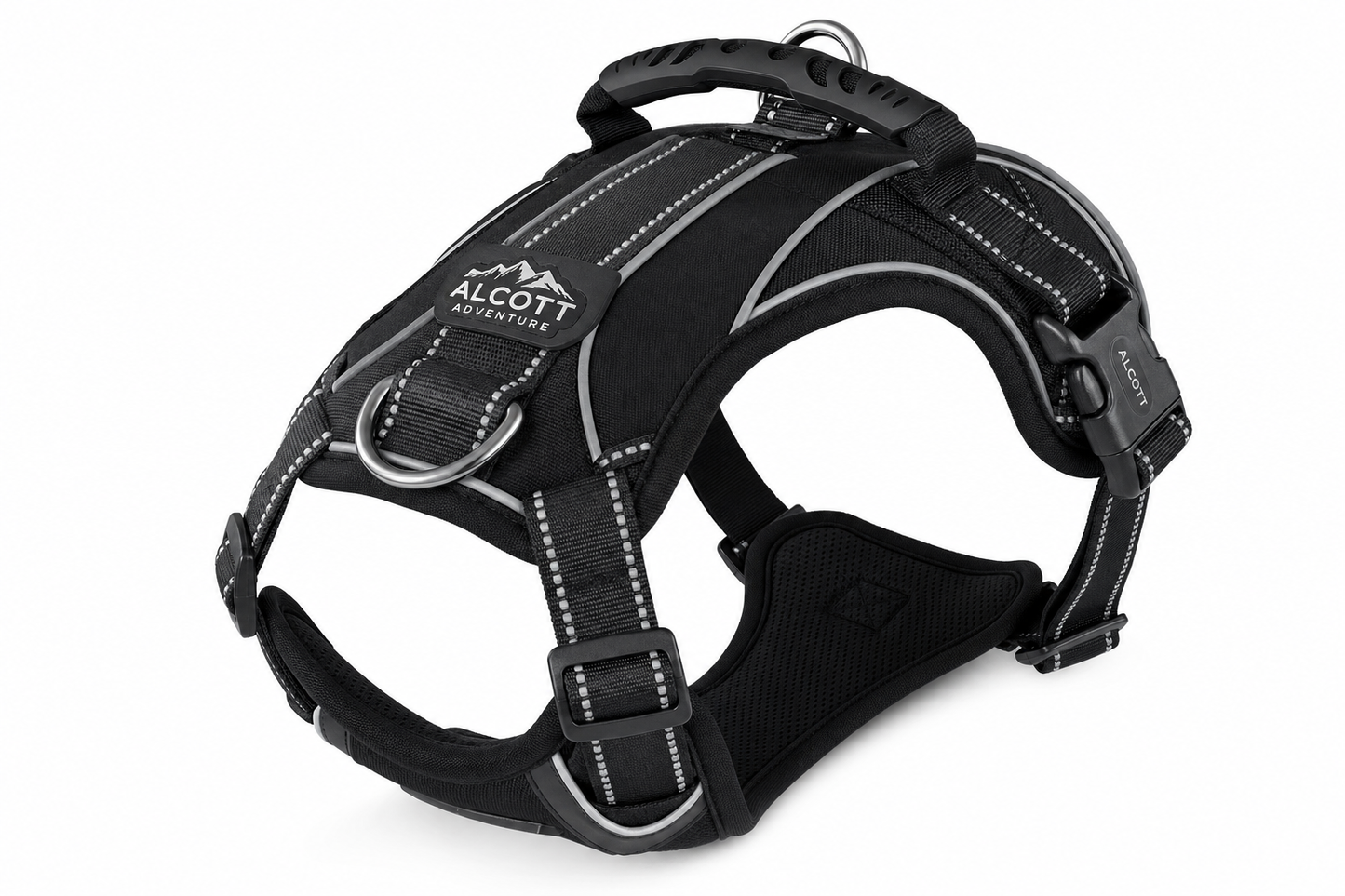 Alcott Adventure Reflective Dog Harness — for Large Breeds — Great Dane, Mastiff, Rottweiler, German Shepherd