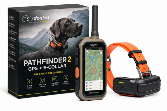 Dogtra Pathfinder 2 GPS + E-Collar for Large Dogs — for Large Breeds — German Shepherd, Labrador, Bernese Mountain Dog