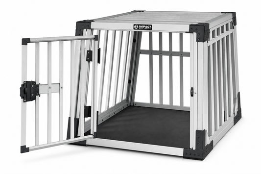 Impact Dog Crates Collapsible Aluminum Crate — for Large Breeds — Great Dane, Mastiff, German Shepherd