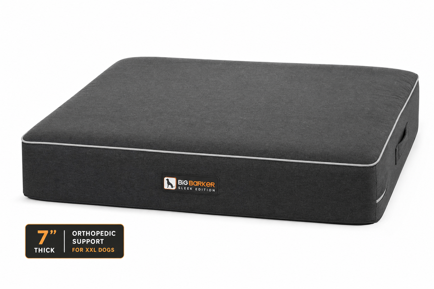 Big Barker 7-Inch Orthopedic Dog Bed — Sleek Edition — for Large Breeds — Great Dane, Mastiff, Bernese Mountain Dog