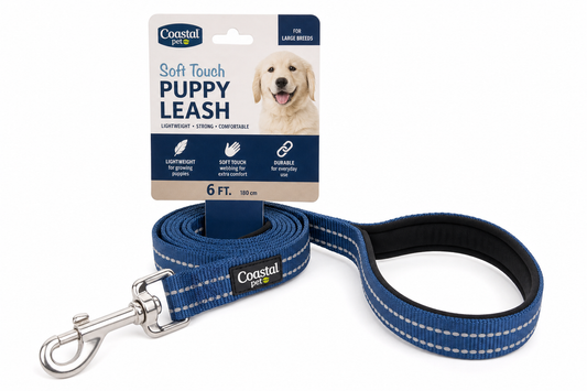 Coastal Pet Soft Touch Puppy Leash — 6-Foot Lightweight — for Large Breed Dogs — Great Dane, Mastiff, Rottweiler