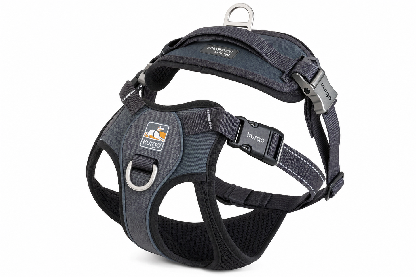 Kurgo Swift-CR Quick-Connect Dog Harness — for Large Breeds — Great Dane, Mastiff, Rottweiler, German Shepherd