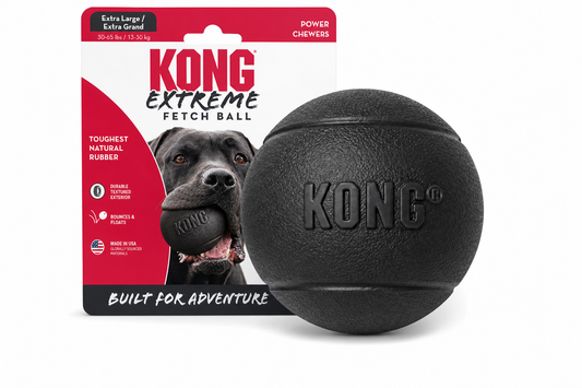 KONG Extreme Fetch Ball — Extra Large — for Large Breeds — German Shepherd, Labrador, Bernese Mountain Dog