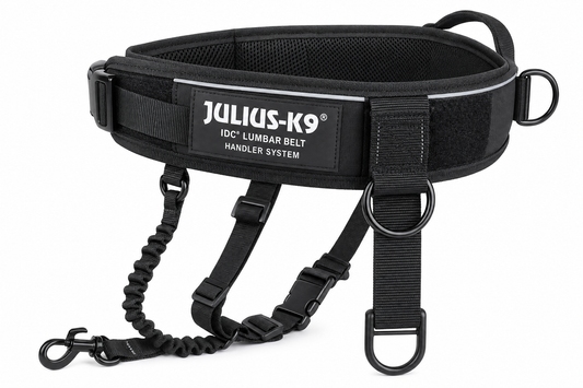 Julius-K9 IDC Lumbar Belt Handler System — for Large Breeds — Great Dane, Mastiff, Rottweiler, German Shepherd