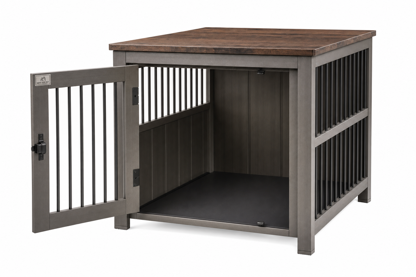 New Age Pet ecoFLEX Furniture Dog Crate & End Table — for Large Breeds — Great Dane, Mastiff, German Shepherd