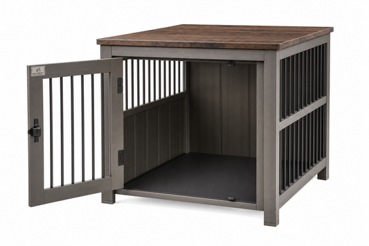 New Age Pet ecoFLEX Furniture Dog Crate & End Table — for Large Breeds — Great Dane, Mastiff, German Shepherd