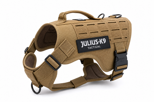 Julius-K9 Tactical MOLLE Vest Harness — for Large Breeds — Great Dane, Mastiff, Rottweiler, German Shepherd