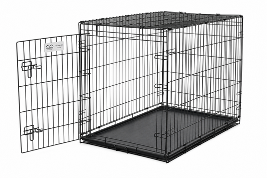 MidWest Single-Door 42-Inch Folding Dog Crate — for Large Breeds — Great Dane, Mastiff, German Shepherd