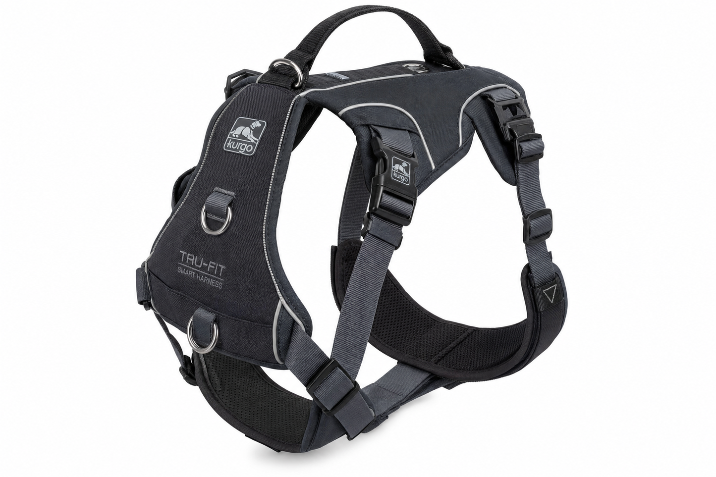 Kurgo Tru-Fit Smart Harness — Crash-Tested Car Safety — for Large Breeds — Great Dane, Mastiff, Rottweiler, German Shepherd