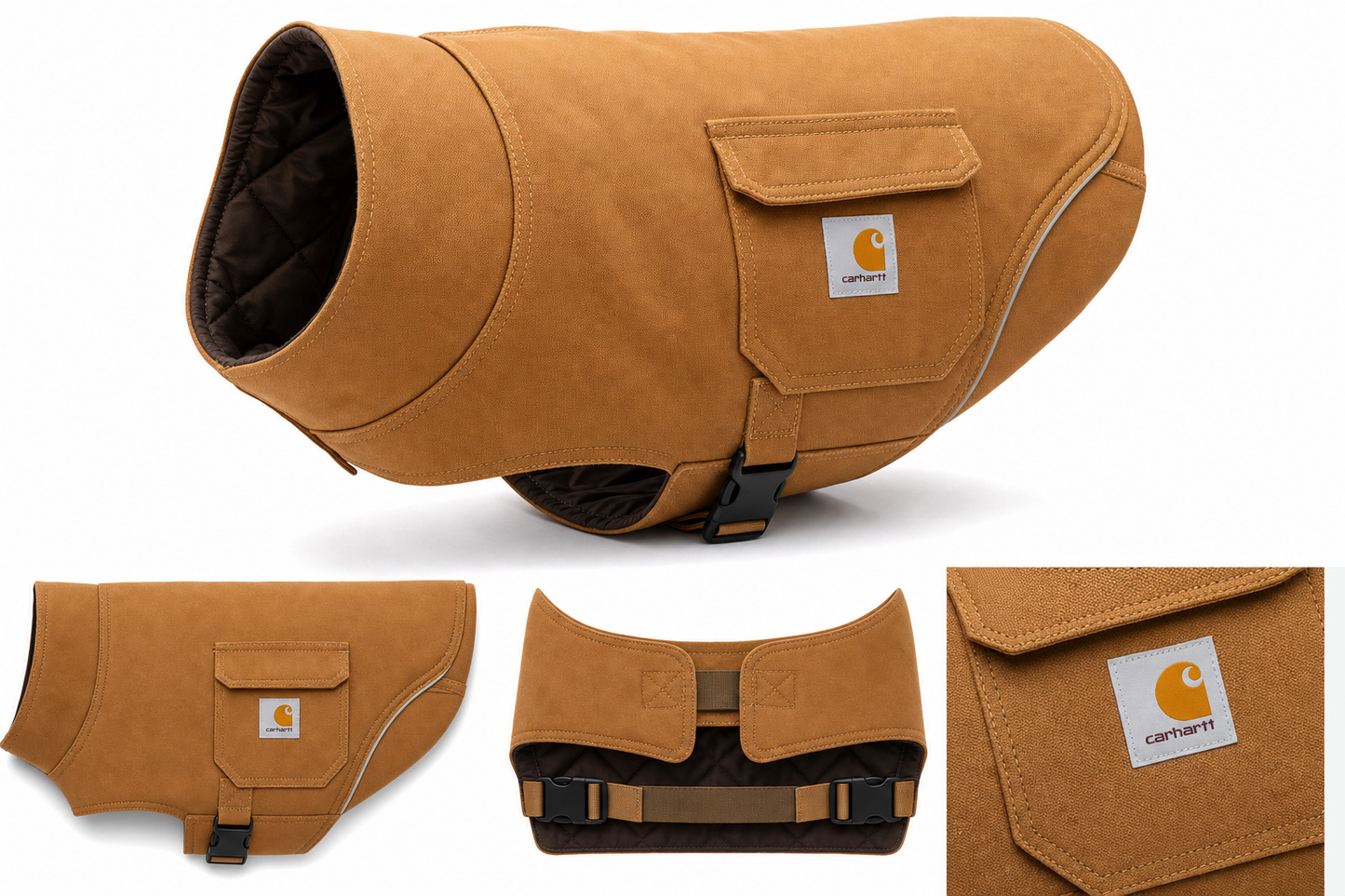 Carhartt Dog Chore Coat — Insulated Canvas — for Large Breeds — German Shepherd, Labrador, Bernese Mountain Dog