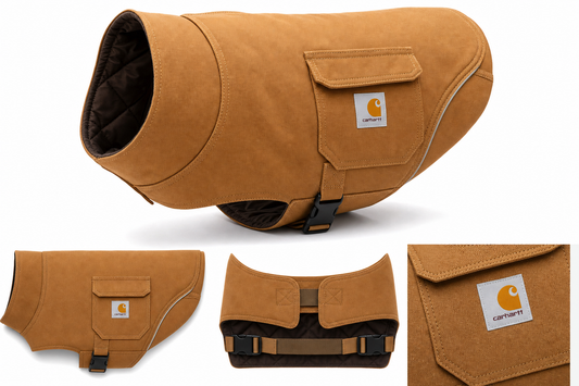 Carhartt Dog Chore Coat — Insulated Canvas — for Large Breeds — German Shepherd, Labrador, Bernese Mountain Dog