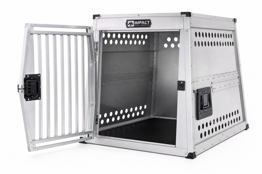 Impact Dog Crates High-Anxiety Aluminum Crate — for Large Breeds — Great Dane, Mastiff, German Shepherd